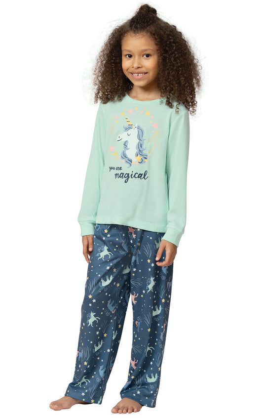Long Sleeve Graphic Tee Unisex Kids Pajamas