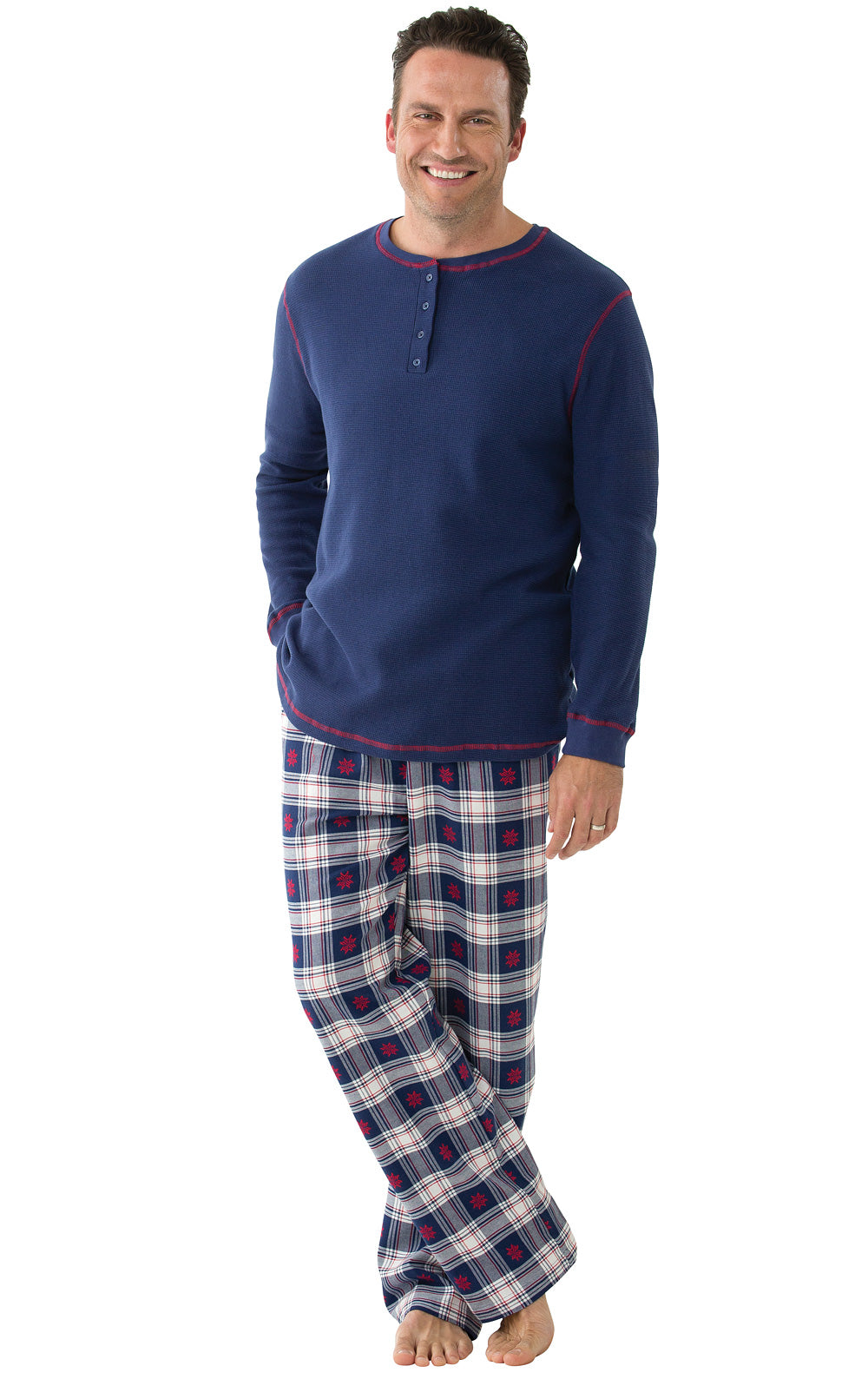 Snowfall Plaid Flannel Matching Pet and Owner Pajamas
