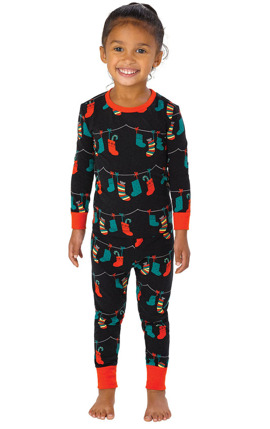 Christmas Stockings Toddler Pajamas - Family Set