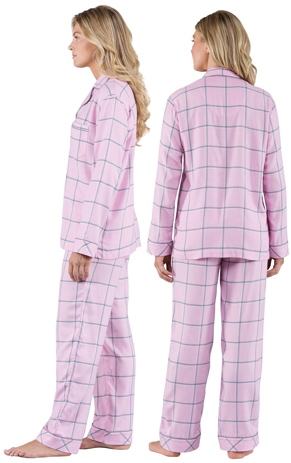World's Softest Flannel Button-Front Pajamas