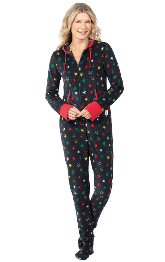 Celebration Hoodie-Footie Onesie Pajamas - Final Sale