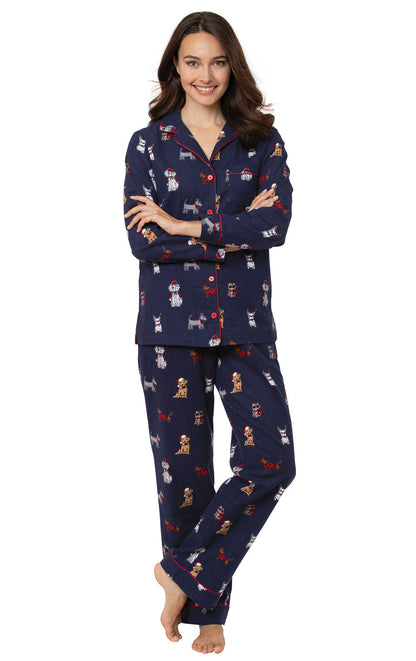 Christmas Dogs Flannel Matching Pet & Owner Pajamas - US 4022