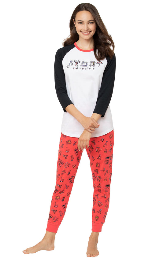 Friends Ragland Sleeve Pajamas - Final Sale