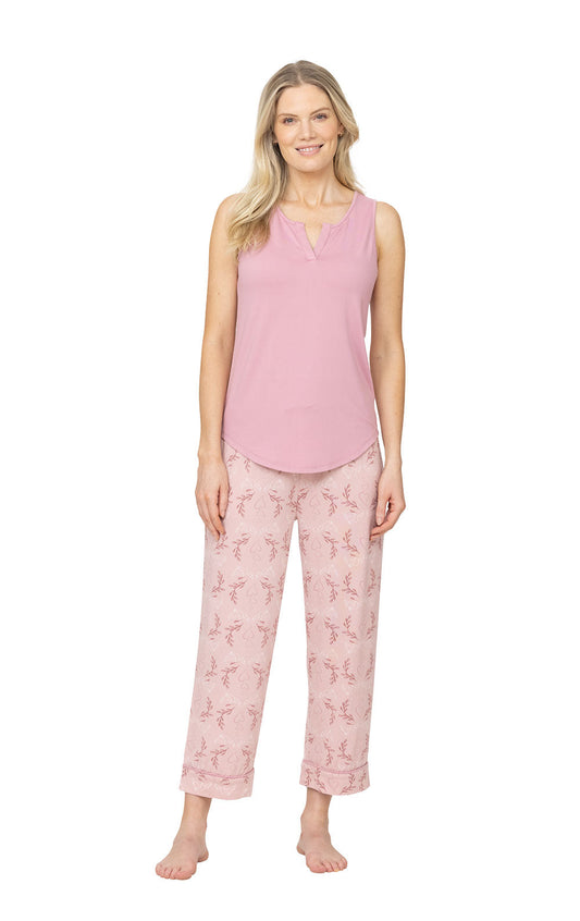 Peace & Love Tank Capri Pajamas