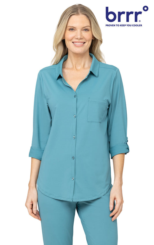 Cooling Pajama Convertible Sleeve Shirt