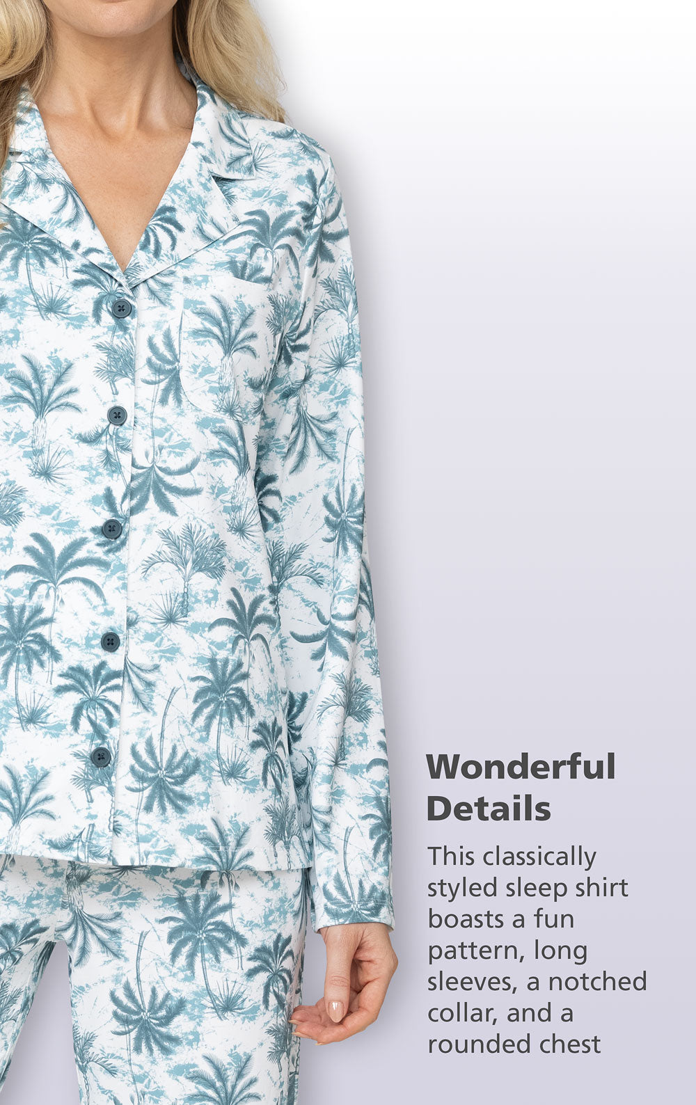 Cooling Pajama Button-Front Shirt